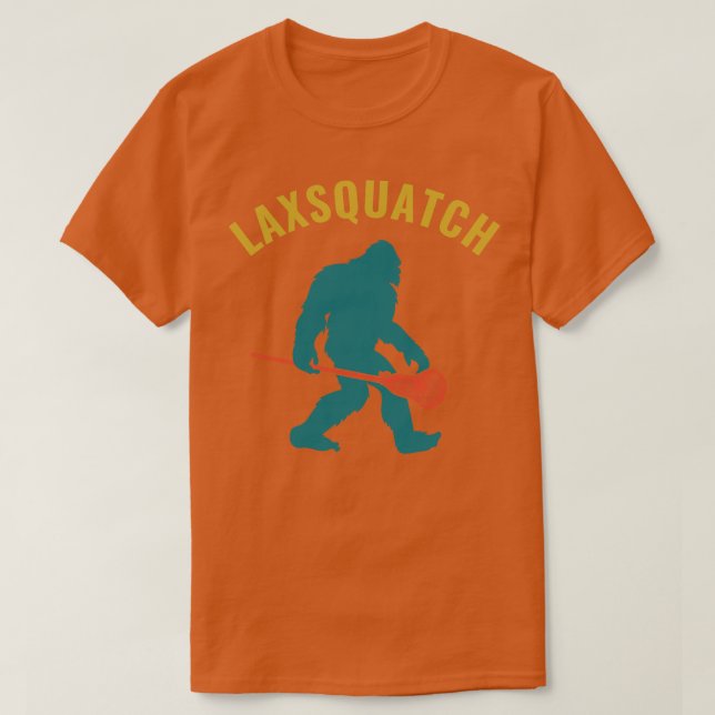 Camiseta Lacrosse Laxsquatch Funny Lax Goalie (Diseño del anverso)