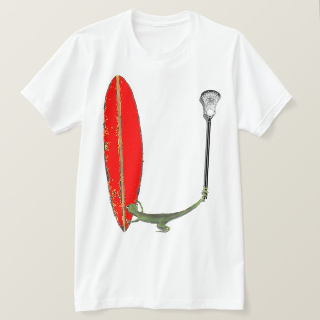Camiseta Lacrosse Lizard (Anverso del diseño)