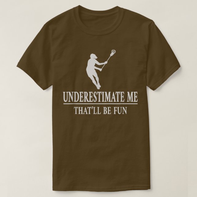 Camiseta Lacrosse Me Subestima, Damas Empoderamiento 3529 (Diseño del anverso)