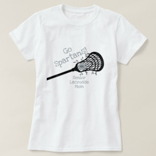 Camiseta Lacrosse Mom, equipo Silver Gray Go