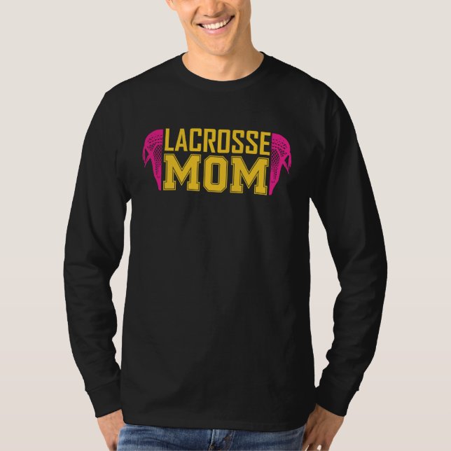 Camiseta Lacrosse Mom LAX girls boys team for moms women (Anverso)