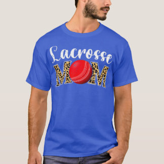 Camiseta Lacrosse Mom Leopard Funny Softball Mom Madres Da
