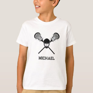 Camiseta Lacrosse personalizado Su Nombre