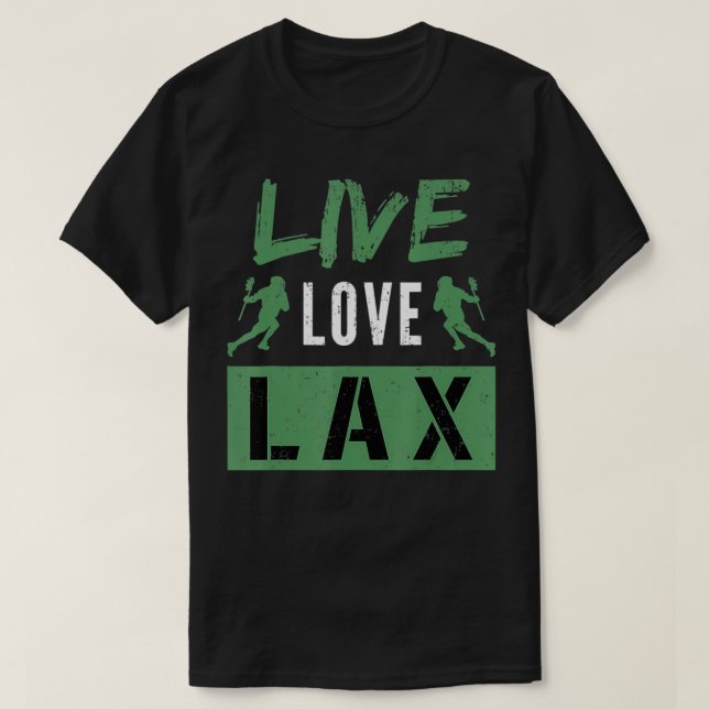 Camiseta Lacrosse Player Design For La Lover  Live Love La  (Diseño del anverso)