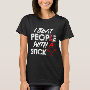 Camiseta Lacrosse Player Funny Tee Lax I Golpea A La Gente