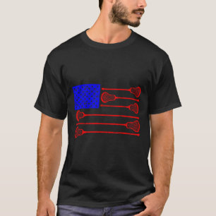 Camiseta Lacrosse Player Independence Day Lax Patriotic Goa