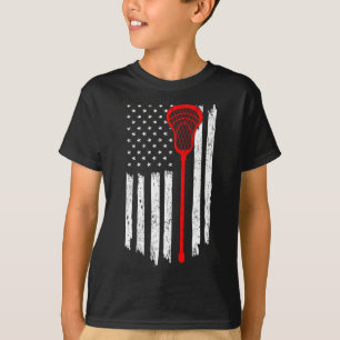Camiseta Lacrosse Player Lax Patriotic Goalie Laxing Indepe