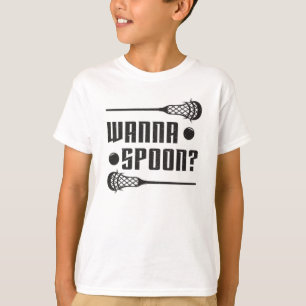 Camiseta Lacrosse Player Lax Wanna Spoon Funny Gift Idea