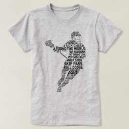 Camiseta Lacrosse Player Word Art Wordle