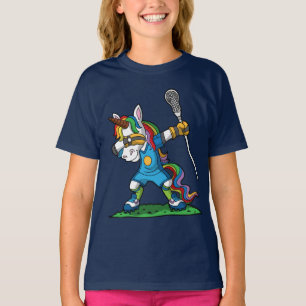 Camiseta LaCrosse que frota el lenguado LAX del unicornio