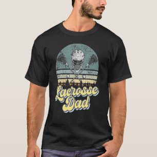 Camiseta Lacrosse retro vintage Dad Lax cruzó las garrapata