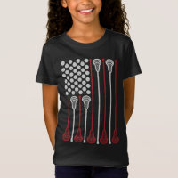 Lacrosse Stick American Flag Lax Player