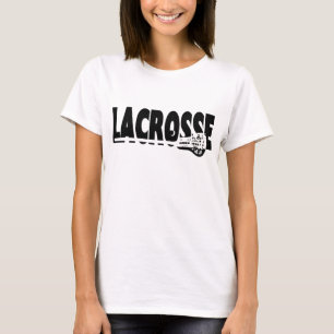 Camiseta Lacrosse Stick Blanco y negro