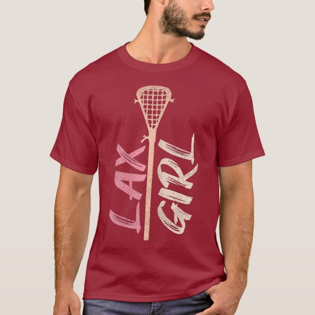 Camiseta Lacrosse Stick Lax Chica Player Mom Goalie Wife (Anverso)