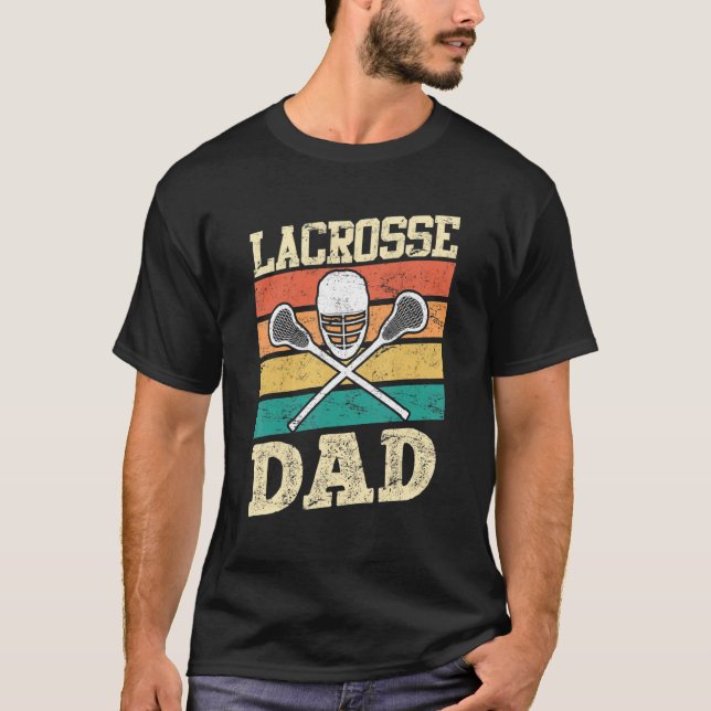 Camiseta Lacrosse Vintage para hombres 1 (Anverso)