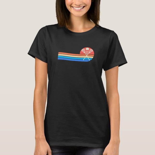Camiseta Lacrosse vintage retro (Anverso)