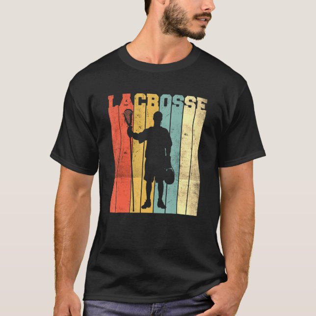 Camiseta Lacrosse Vintage Retro 1 (Anverso)