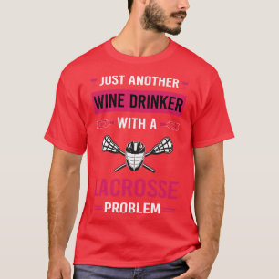 Camiseta Lacrosse Wine Drinker
