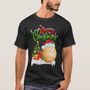 Camiseta Lacrosse Xmas Decoraciones Santa Lacrosse Christm