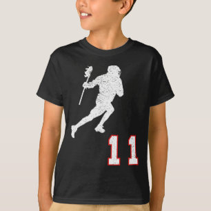 Camiseta Lactador Lacrosse Gift Número 11 Para Los Ventilad