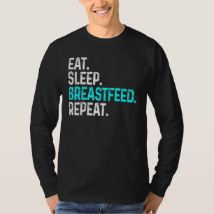 Camiseta Lactancia de pecho de sueño repetida Graciosa Lact