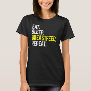 Camiseta Lactancia de pecho de sueño repetida Graciosa Lact
