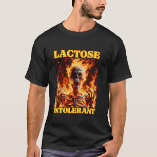 Camiseta Lactancia Intolerancia Graciosa Cruza el meme de e
