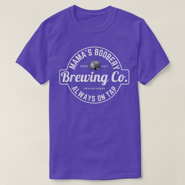 Camiseta Lactancia materna: Boobery de mamás, nueva mamá Br (Diseño del anverso)
