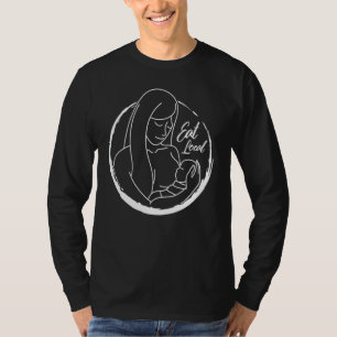 Camiseta Lactancia Materna Nueva Mamá Come Local Madre Bebé