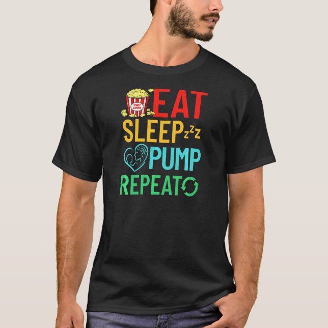 Camiseta Lactancia Materna Recién Nacida Leche Descanso (Anverso)