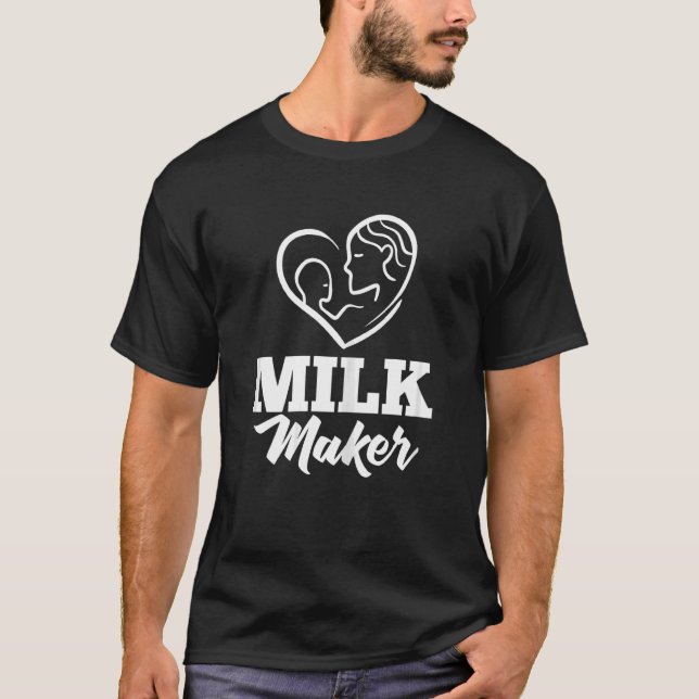 Camiseta Lactancia Materna Recién Nacida Leche Descanso (Anverso)