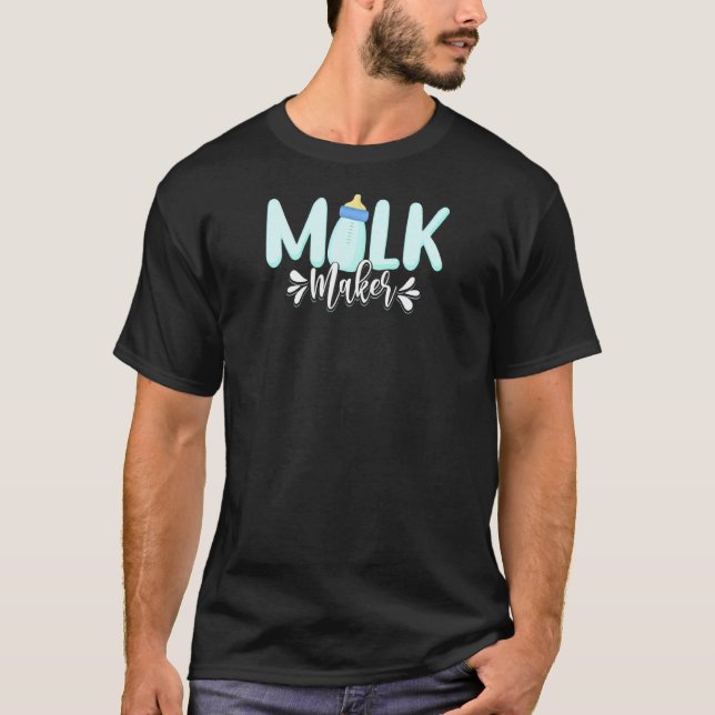Camiseta Lactancia Materna Recién Nacida Leche Descanso (Anverso)