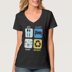 Camiseta Lactancia Materna Recién Nacida Leche Descanso