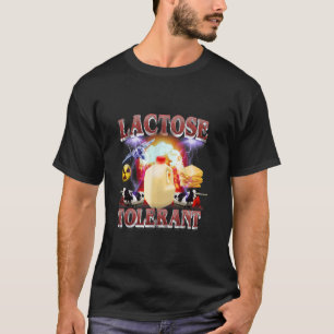 Camiseta Lácteos Divertidos Meme Tolerant Lactosa Vacas Gra