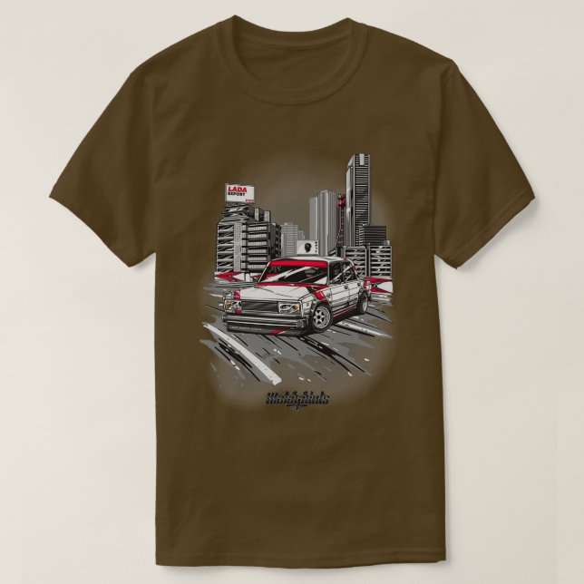 Camiseta Lada Export 2105 red (Diseño del anverso)