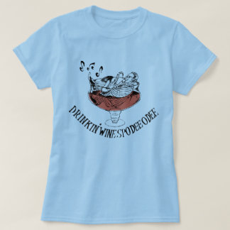 Camiseta Ladies - Drinkin' Wine Spodie Odie