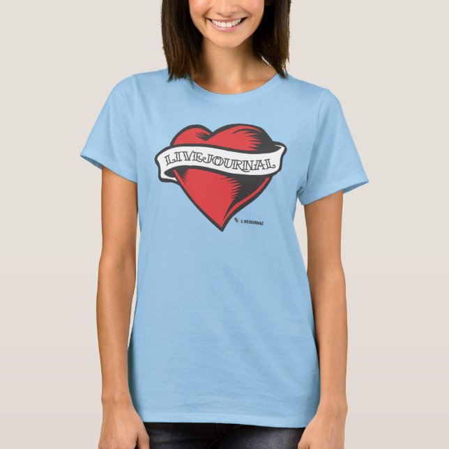 Camiseta Ladies Ringer T's (LiveJournal Tattoo) (Anverso)