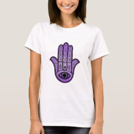 Camiseta Ladies tee-shirt with Hand of Fatima design