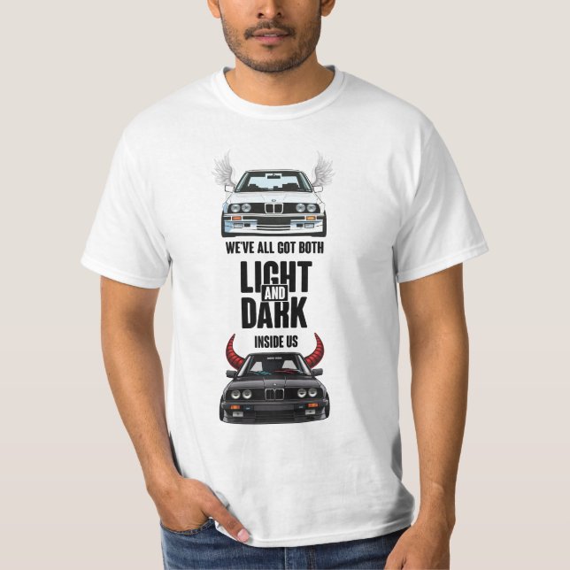 Camiseta Lado claro y oscuro BMW E30 (Anverso)