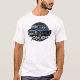 CAMISETA LADO DE ESCALÓN - AZUL