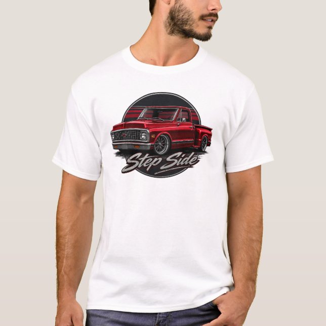 CAMISETA LADO DE ESCALÓN - ROJO (Anverso)