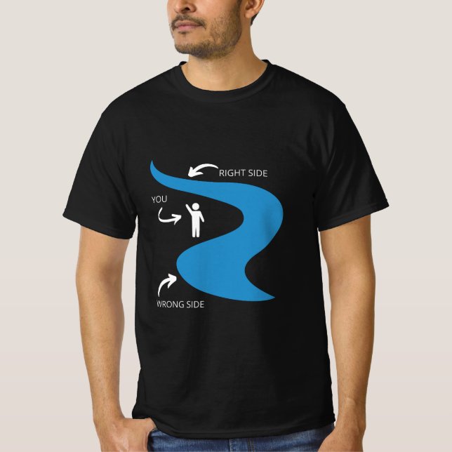 Camiseta Lado equivocado del río (Anverso)