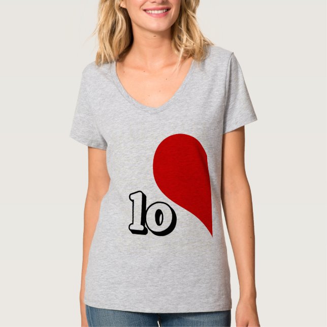 CAMISETA LADO IZQUIERDO DEL CORAZÓN DEL AMOR - .PNG (Anverso)