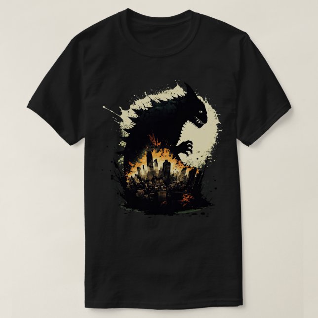 Camiseta Lado oscuro de Catzilla III (Diseño del anverso)