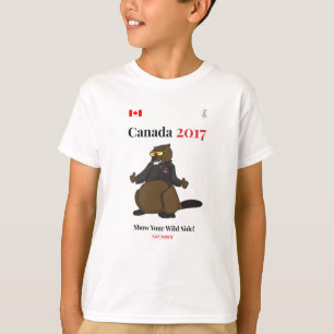Camiseta Lado salvaje fresco de Canadá 150 en 2017