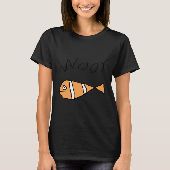 Camiseta ladrar el pez (Anverso)