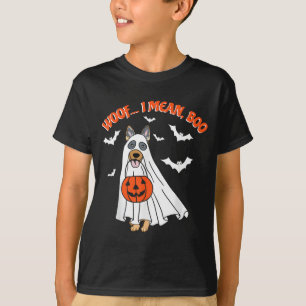 Camiseta Ladrido Significa Boo Perro Fantasma Divertido Hal