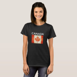 Camiseta Ladrillo de bandera de Canadá