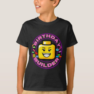 Camiseta Ladrillo de construcción Cumpleaños Constructor Bl