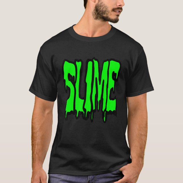 Camiseta Ladrillo de horror verde desagradable (Anverso)